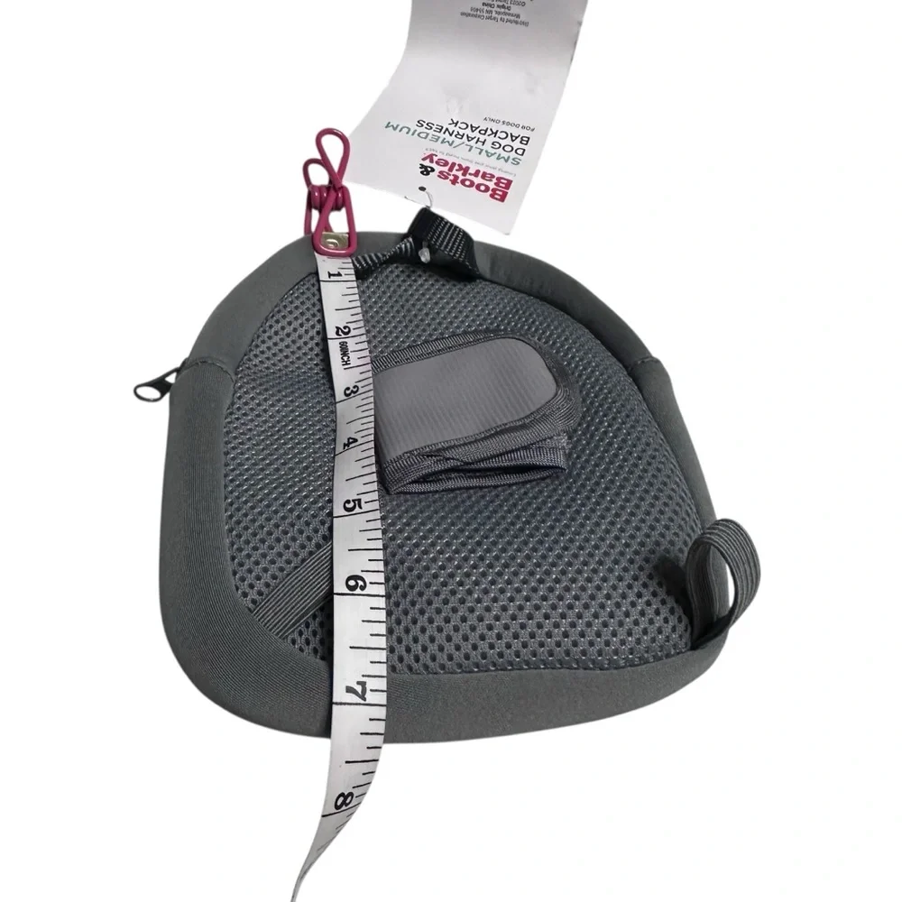 Boots & Barkley Gray Dog Harness Backpack small‎ / medium